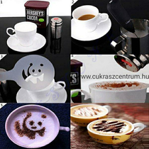 Cappuccino/Sütemény dekoráló - Panda