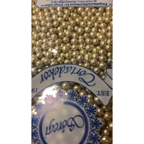 Dekorgyöngy arany 4 mm 100 gr-os (Srg)