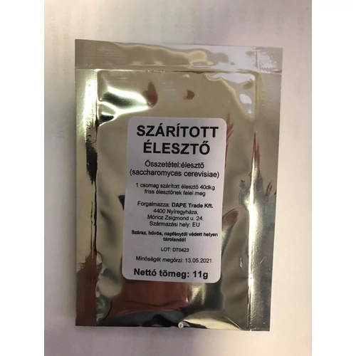 Szárított Élesztő Dape 11gr-os 