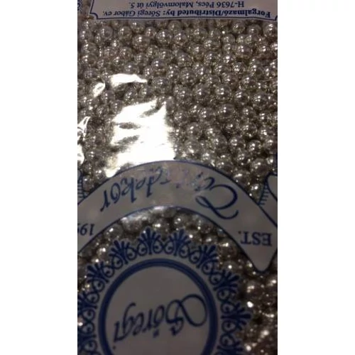 Dekorgyöngy ezüst 4mm 100 gr (Srg)