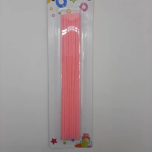 Szálgyertya - rózsaszín - 16 db-os